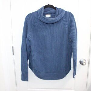 Aritzia WILFRED FREE size small blue merino wool knit turtleneck